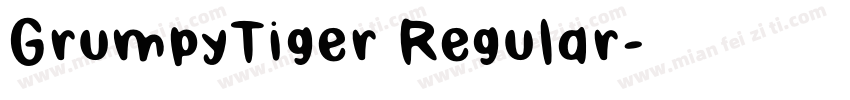 GrumpyTiger Regular字体转换